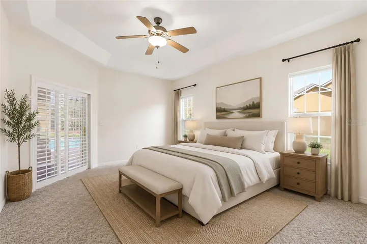 Virtually Staged - Primary Bedroom