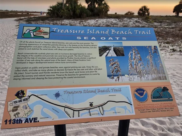 Public information including the 2.04 mile paved trail to satisfy exercise enthusiasts who love to enjoy nature.