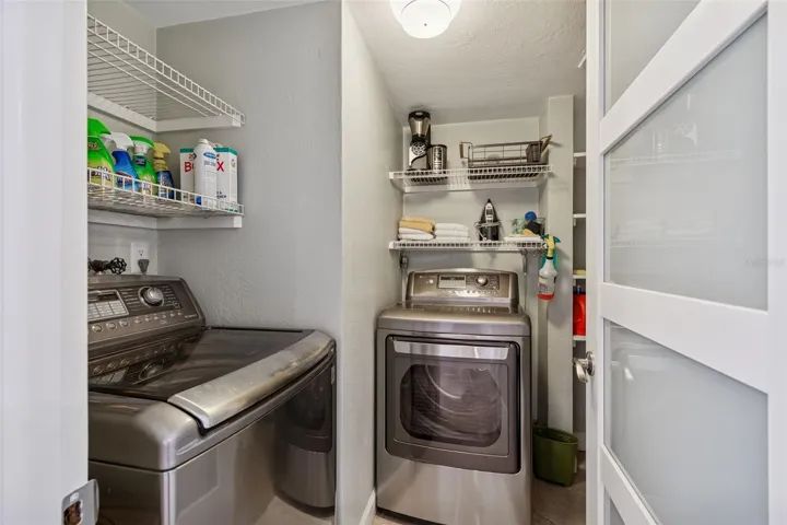 Laundry Closet &amp; Pantry off Kitchen