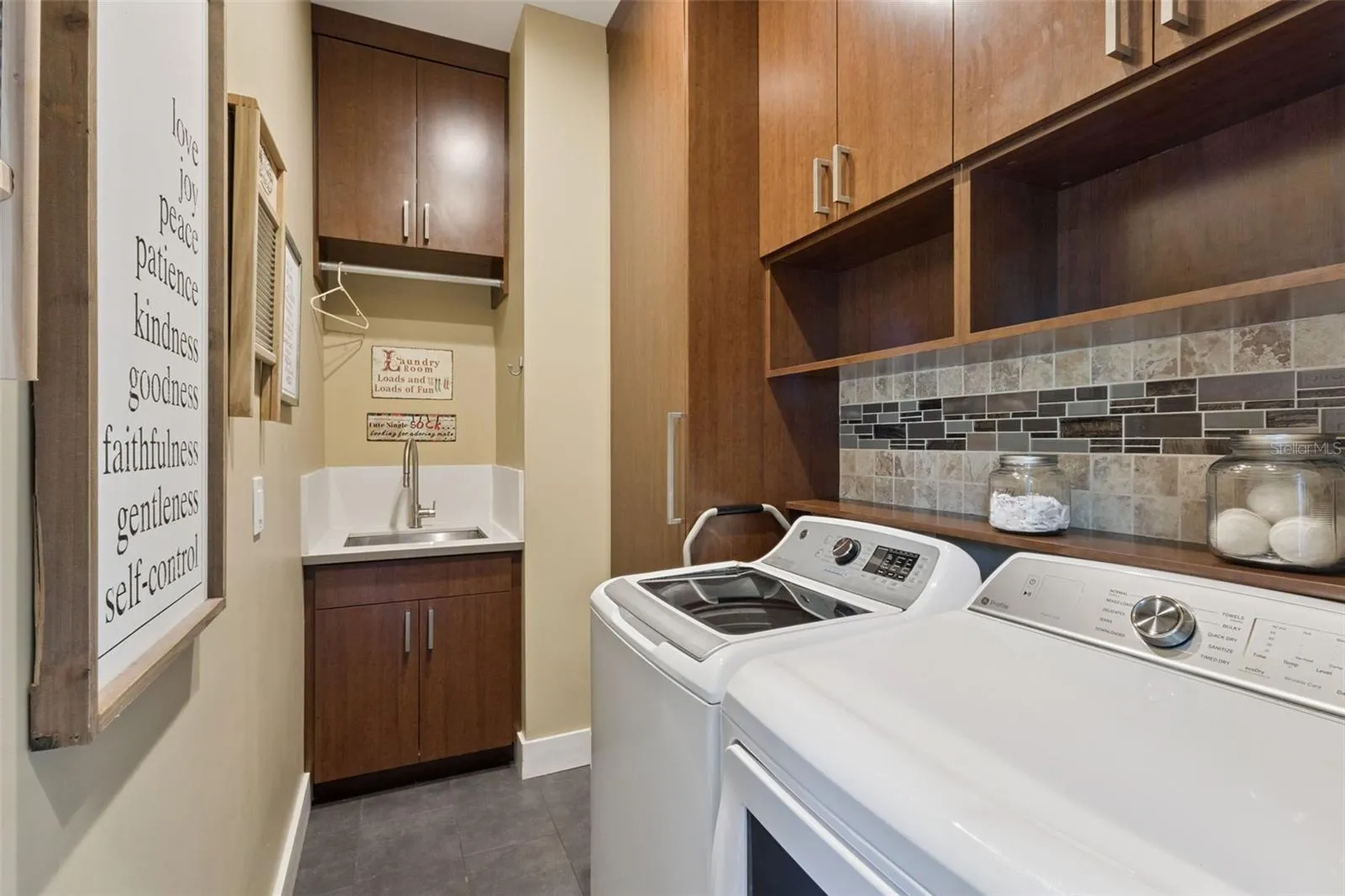 Laundry Room with Sink and Storage