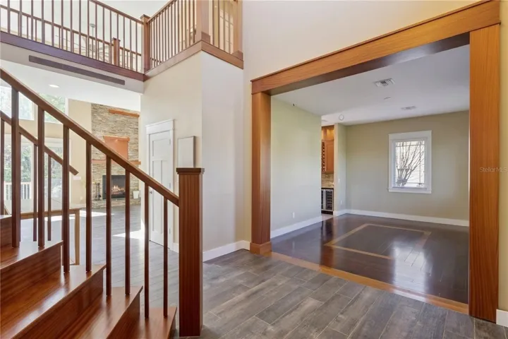 Formal dining room that leads to the butler
