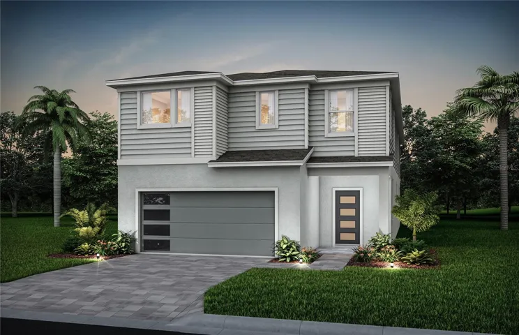 Exterior Design. Artistic rendering for this new construction home. Pictures are for illustrative purposes only. Elevations, colors and options may vary.
