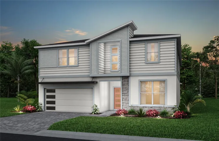 Exterior Design. Artistic rendering for this new construction home. Pictures are for illustrative purposes only. Elevations, colors and options may vary.
