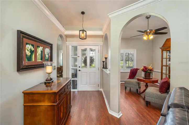 Entry way looking into the Dining area