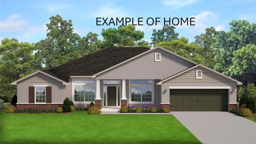 Rendering only- not actual house or colors