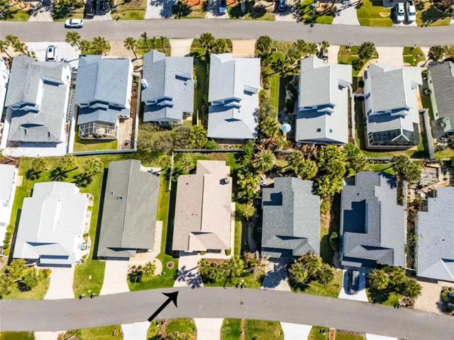 Aerial view of home