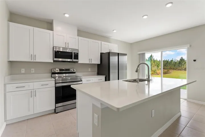 Light and bright kitchen with peaceful and serene views!