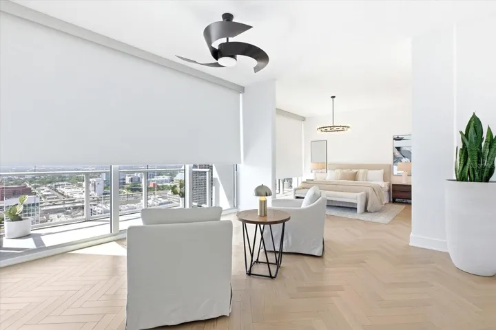 Black out shades in all bedrooms.