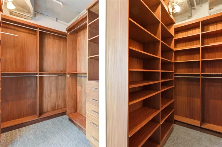 Expansive dual-sided layout maximizes storage and organization.