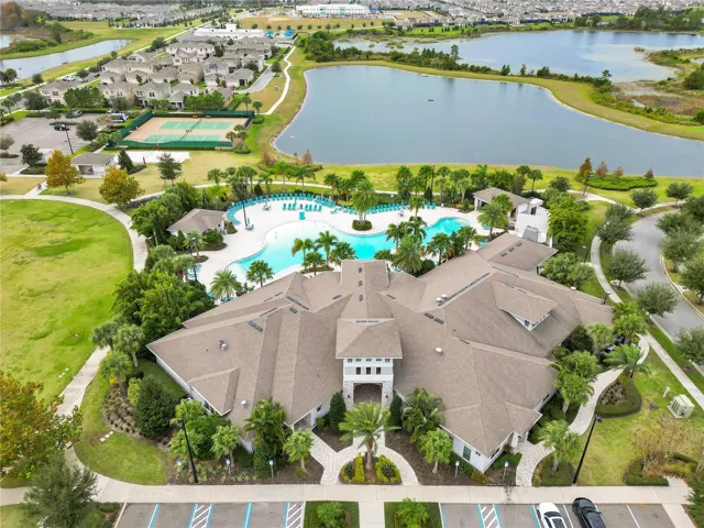 Aerial view of the community highlighting location and surroundings