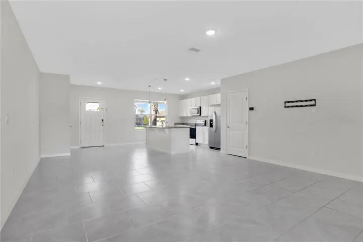 Spacious dining area connected to the main living space.
