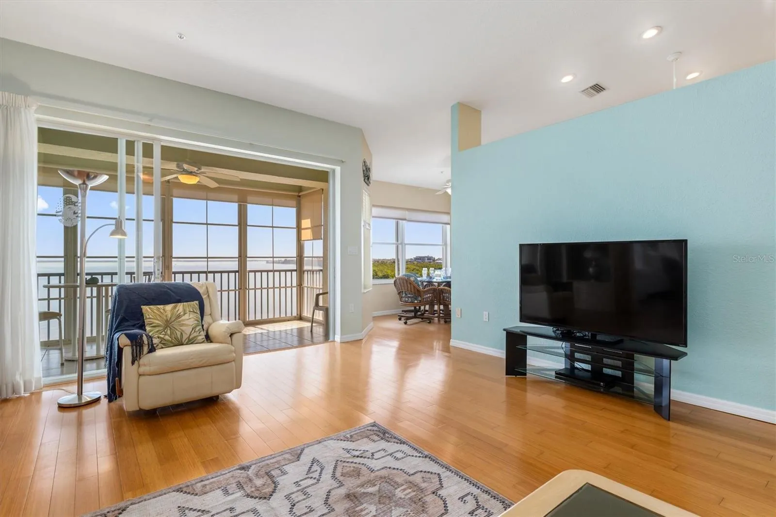 Living Room facing Lanai and Breakfast Room