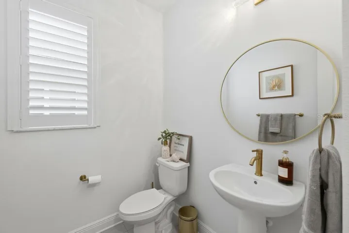Powder room for guests on main floor