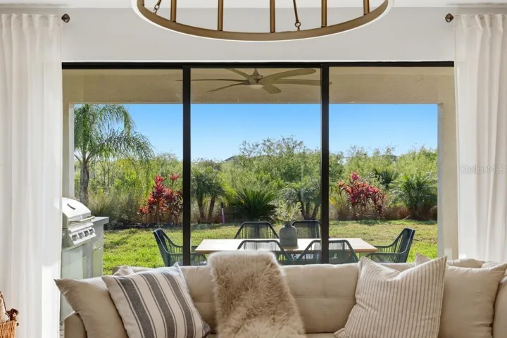 Stunning backdrop of this perfectly manicured and professionally landscaped/lit  preserve