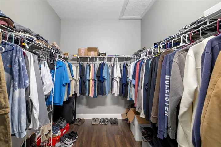 Walk-in closet primary bedroom