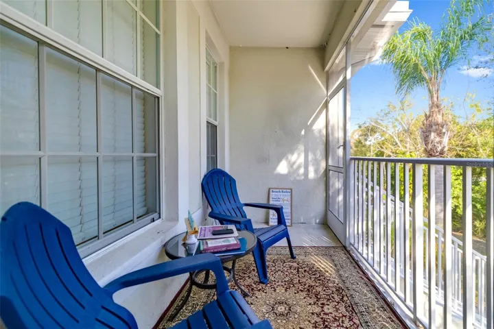 Newly screened-in porch