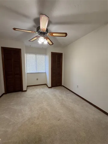 Guest Bedroom has dual closets