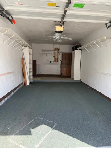 Oversized Single Car Garage with Extra Storage. Garage has an interior hallway entrance to the unit front door