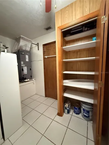 Indoor Utility area with Storage
