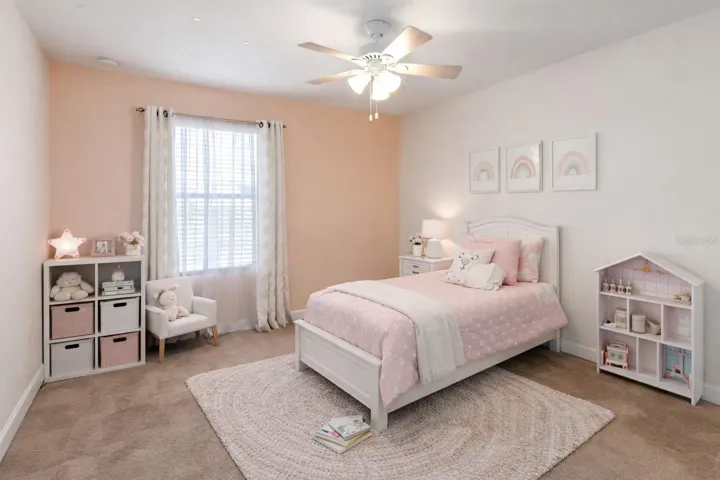 BEDROOM 3 with SOFT NATURAL LIGHT and a COZY, VERSATILE LAYOUT.