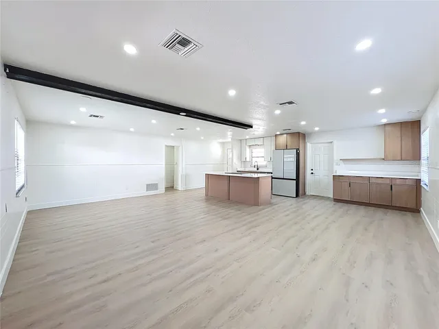 Kitchen, Living & Dining Room