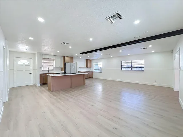 Kitchen, Living & Dining Room
