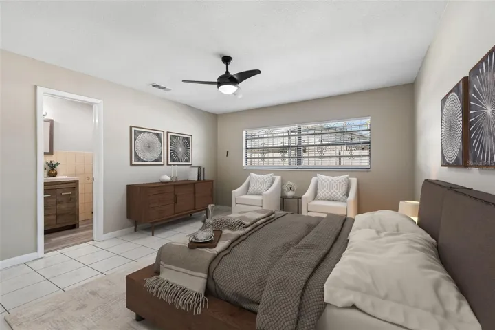 Virtually Staged Primary Suite