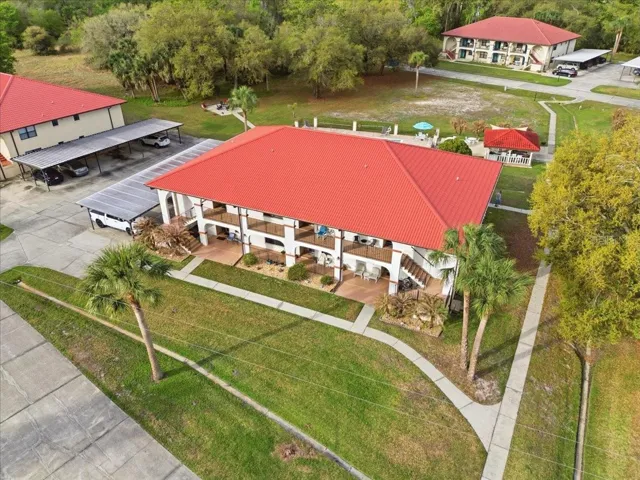 Ariel view of the condo building.