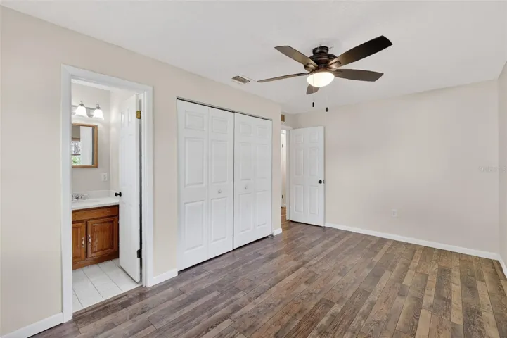 Primary Bedroom with ensuite half-bath.
