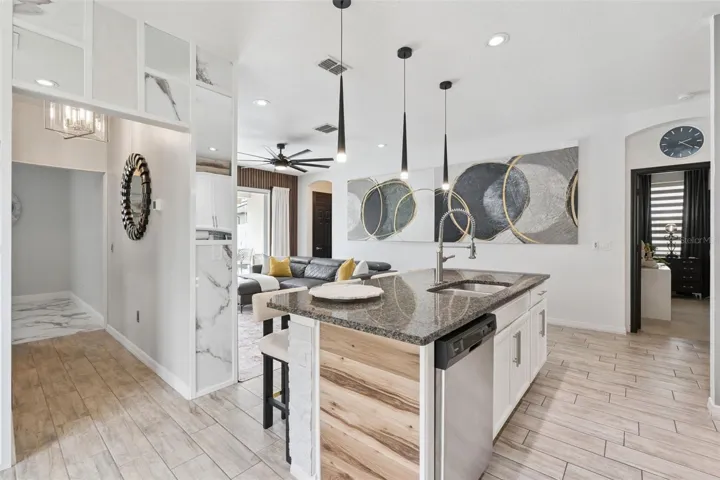 Open-Concept Kitchen & Living
