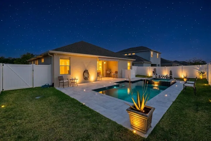 Expansive Lot with Low-Maintenance Pavers