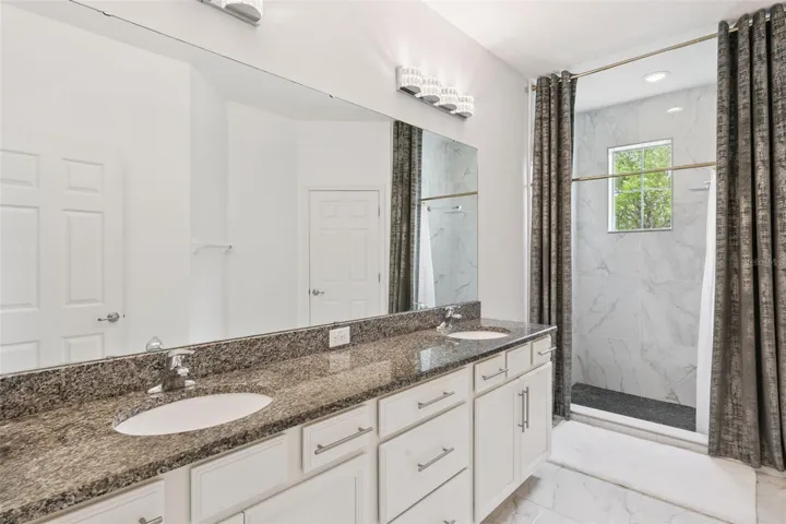 Bathroom with a spa-like atmosphere.
