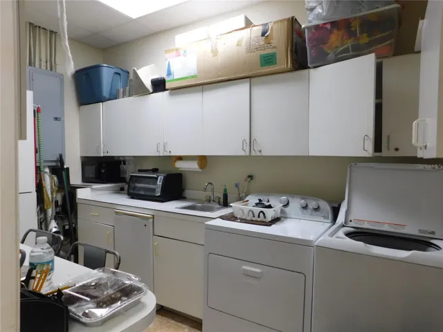 Utility Room with Washer and Dryer Hookups