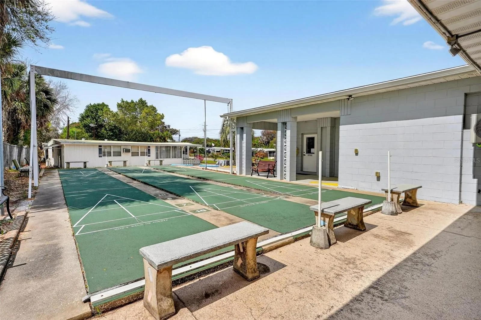 Shuffle board courts