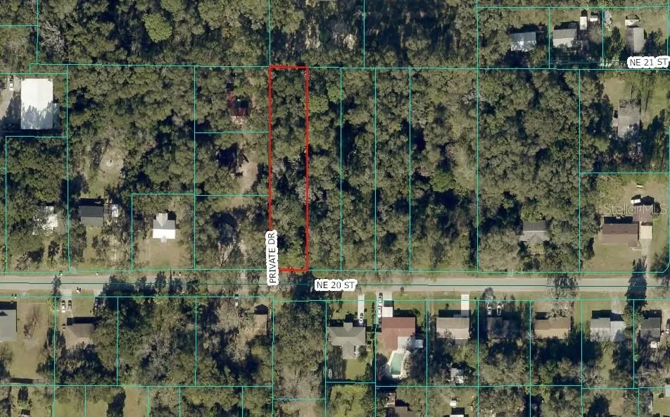 .42 acres red border