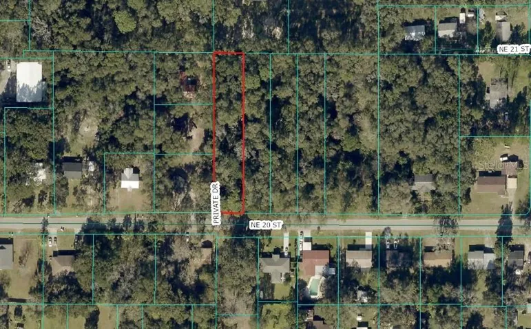 .42 acres red border