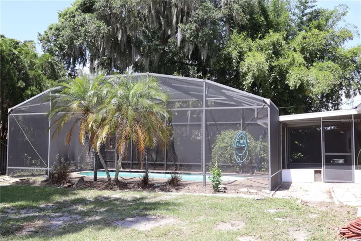 S Looking N of Pool Enclosure