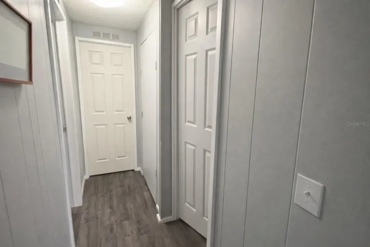 Hallway to the bedrooms(picture virtually modified with no clutter)