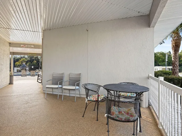 Walkway to Pools and Patio