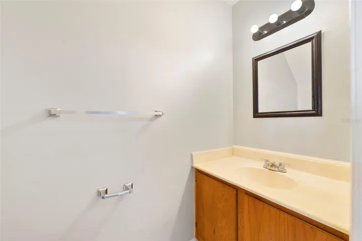 A convenient half bath just off the Living Room, completes the main level.