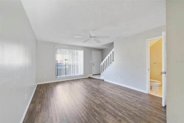 A convenient half bath just off the Living Room, completes the main level.