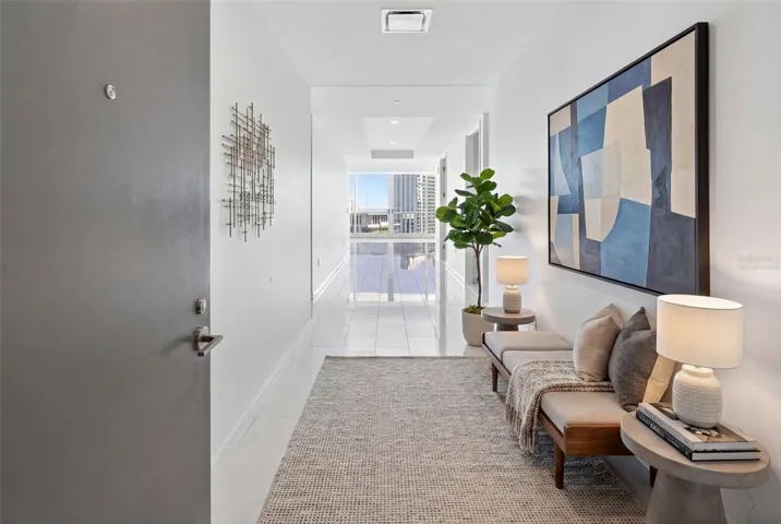 Virtually Staged Foyer.