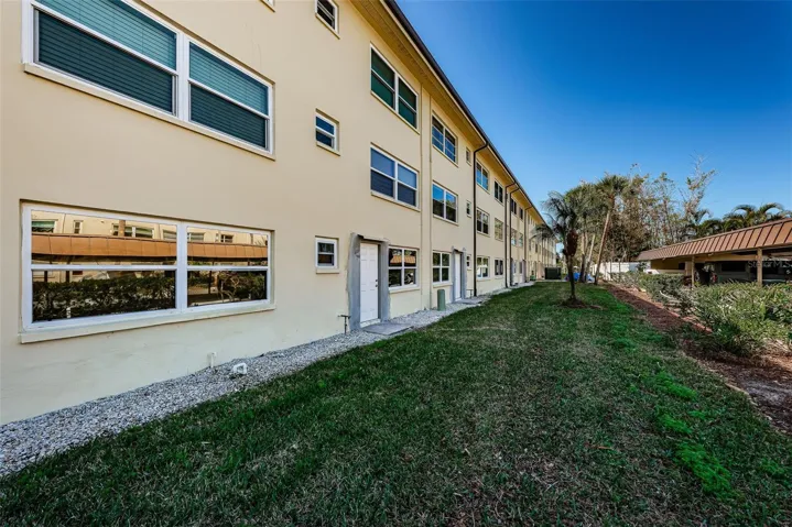Back of building