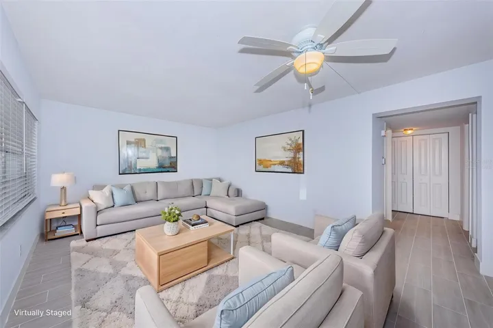 Virtually staged - Living room