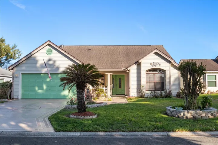 611 Lisbon Ln is on a quiet cul-de-sac street. This 2 bedroom 2 bathroom home has 1721 square feet of living space. Note the painted driveway and covered front porch. BOND IS PAID.