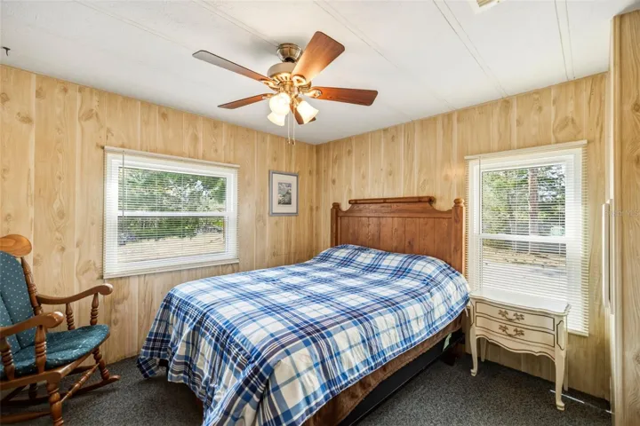 Bedroom #2 with Ceiling Fan