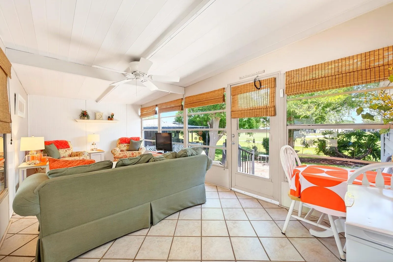 Additional flexible space in the enclosed Florida Room.