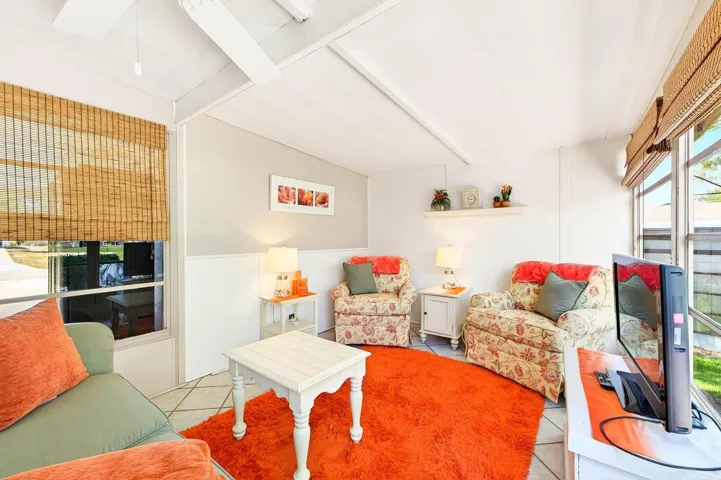 Additional flexible space in the enclosed Florida Room.