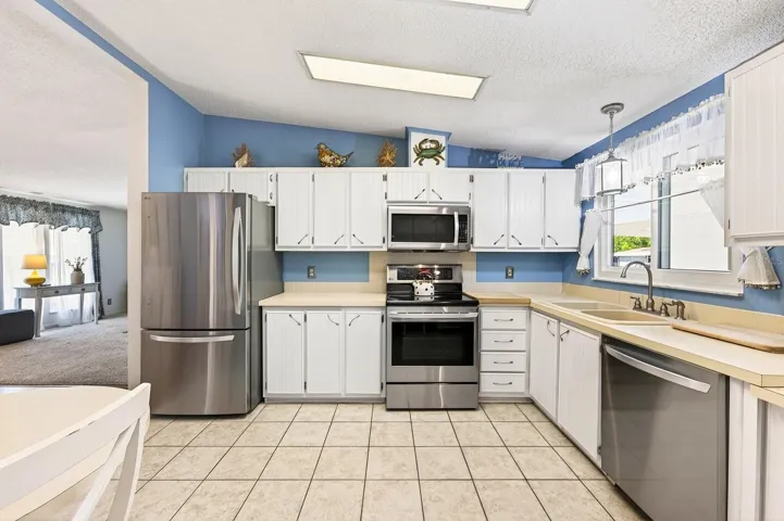 LG Stainless steel appliances.