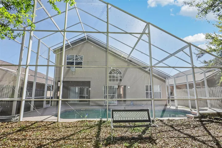 Fully screened lanai and pool.